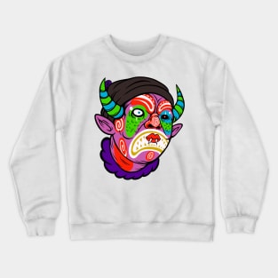 Fluorescent Demon Clown Crewneck Sweatshirt